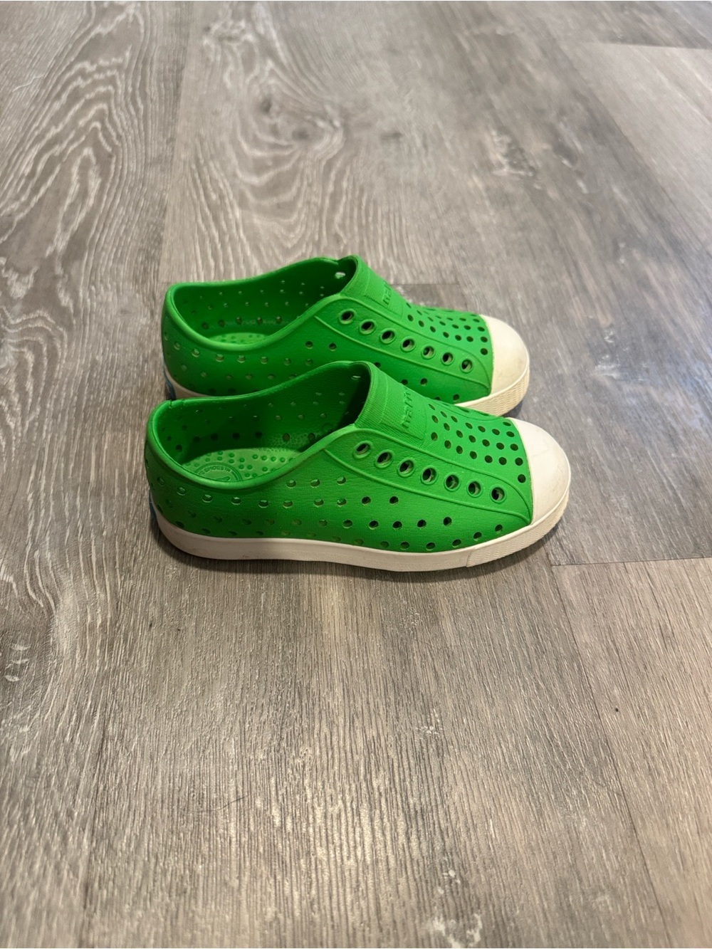 Green Native slip on’s